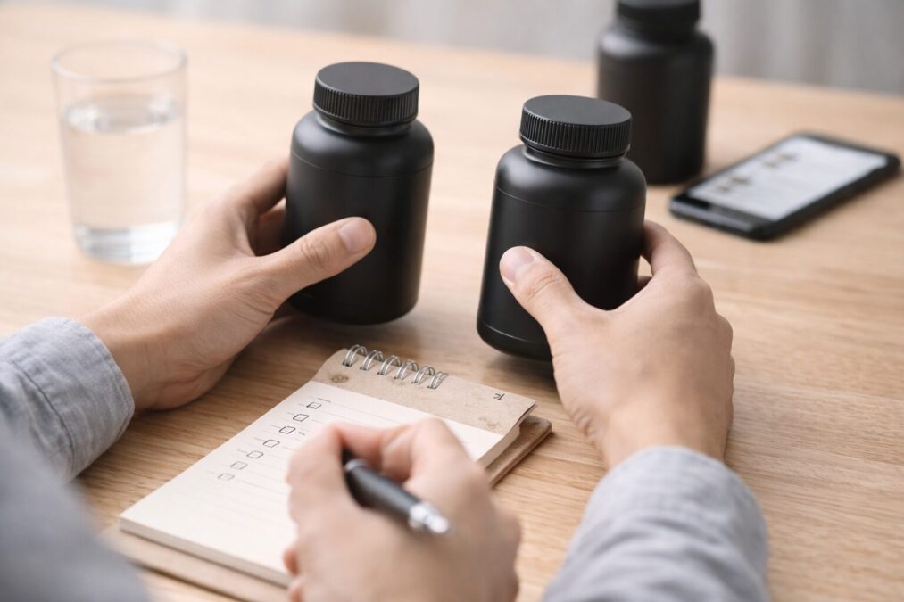成分や飲み方を確認